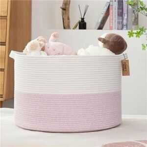 New Extra Large Blanket Storage Basket 21''x21''x13.6''|Toy